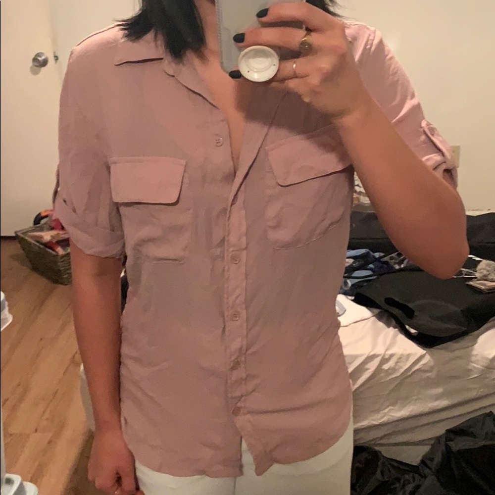 Lulus button up blouse - Picture 3 of 4